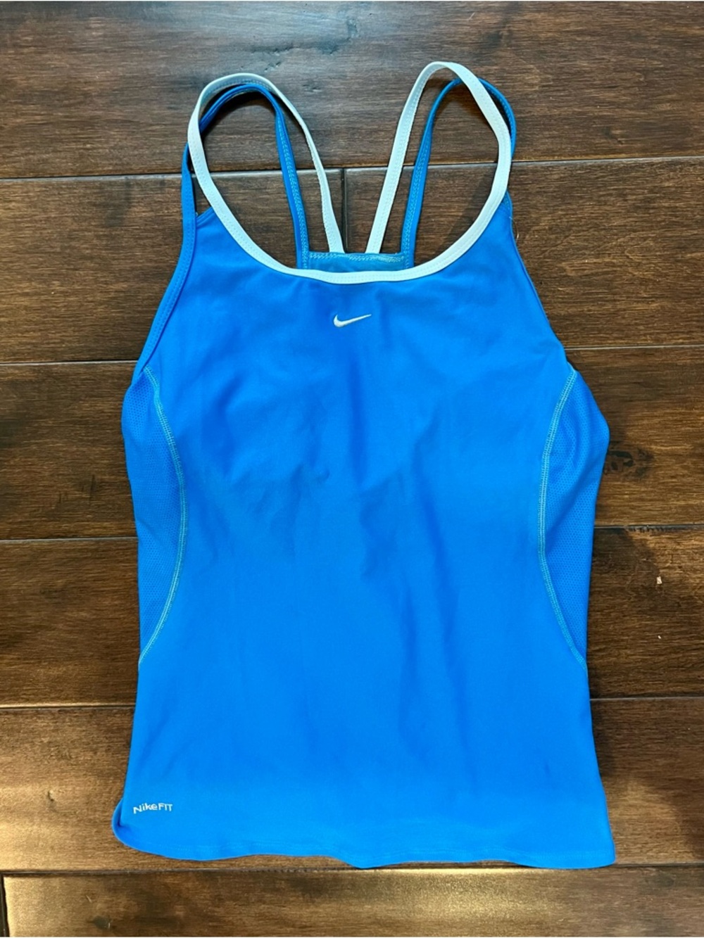 Nike Blue Tank Top with White Trim